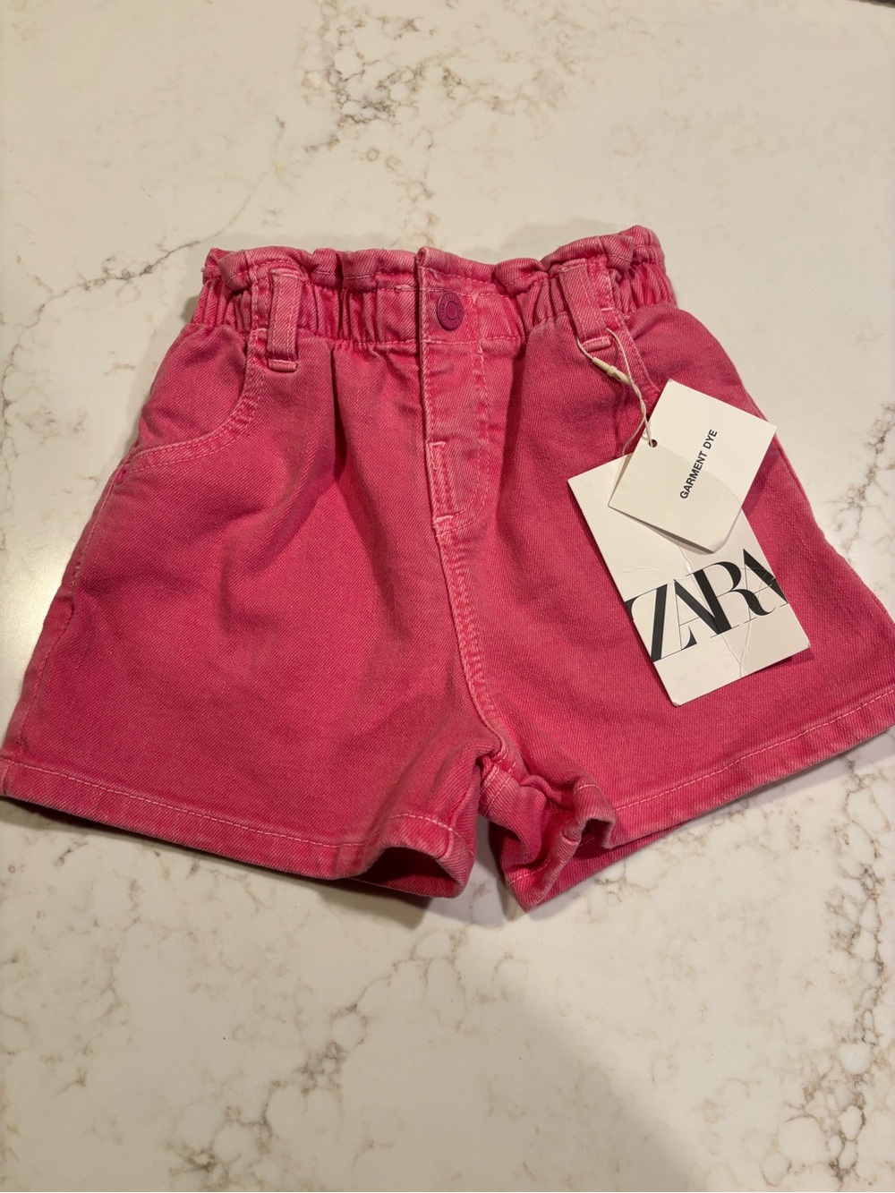 Zara Hot Pink Elastic-Waist Girls' Shorts 18 mo NWT